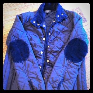 Market & Spruce Navy Quilted Jacket- Small